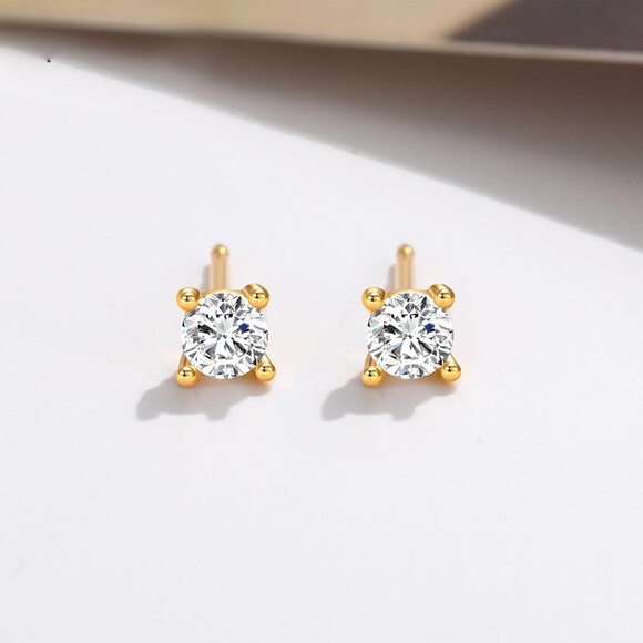 🆕 Women Gold Trendy Pearl Drop Dangle Earrings Cubic Zirconia Brides Jewelry - Picture 6 of 7